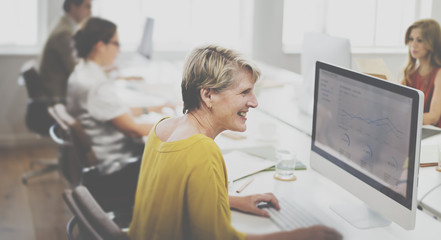 Obraz premium Business Chart Working Data Analysis Concept