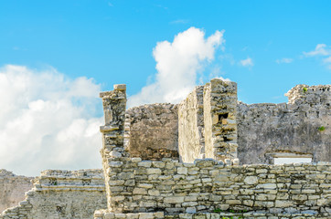 Mayan Ruins of Tulum. Tulum Archaeological Site. Mexico.