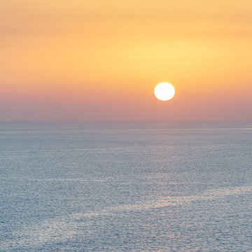 Sonnenuntergang auf dem Meer