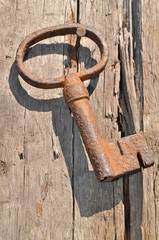 Big old rusty key