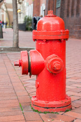 Fire Hydrant on the Sidewalk