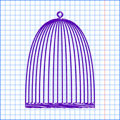 Scribble icon on the school paper