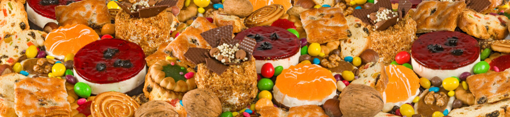 Image of different biscuits close-up