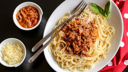 spaghetti à la sauce bolognaise 1