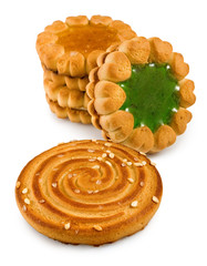Isolated image of cookies closeup