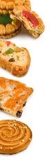 Isolated image of cookies close-up