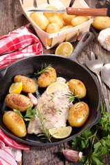 fish and potato