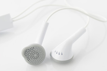 Headphones / High resolution image of white headphone shot in studio.