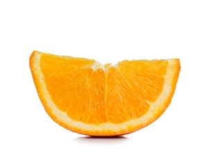 orange fruit on white background, fresh and juicy