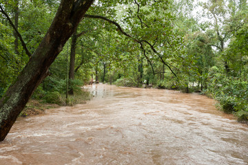 Hurricane Waters Flooding the Land