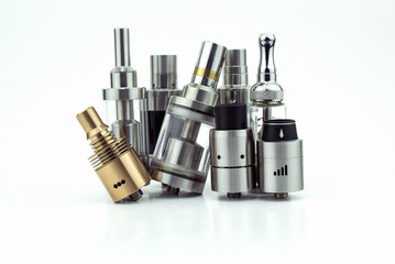 E-cigarette heads isolated on white