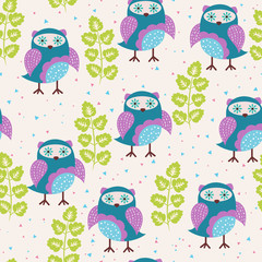 Background with owls