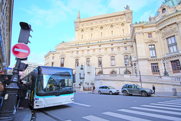 Paris, France, February 6, 2016: Bus on the street of Paris, France © Dmitry Vereshchagin