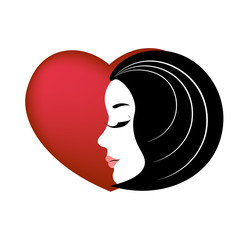 Heart and woman