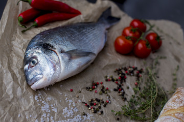 Dorado fish with tomato
