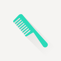 hair comb vector icon