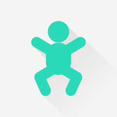baby symbol, vector icon