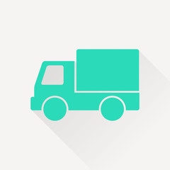 Truck delivery vector icon