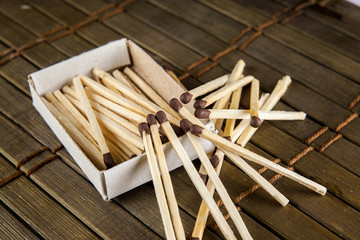 matches on the table