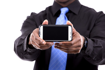 handsome black businessman