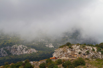 Fototapeta na wymiar Road in the mountains, Montenegro Republic.
