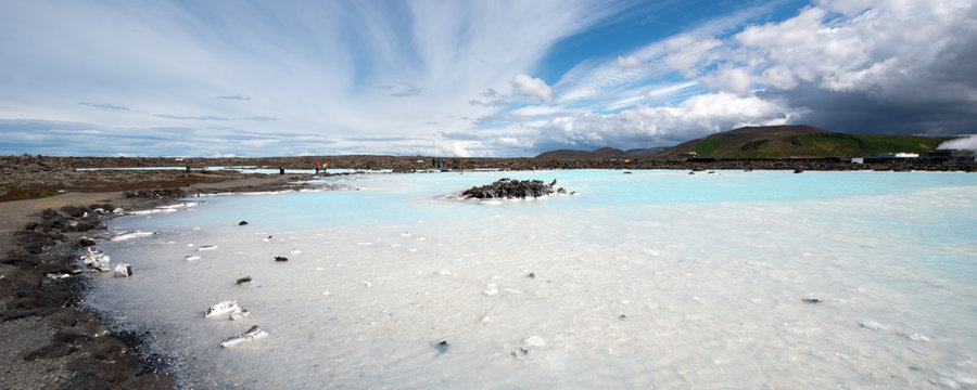 Geothermal lagoon, south of Iceland