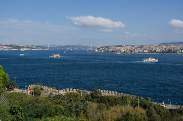 The Bosphorus strait in Istanbul