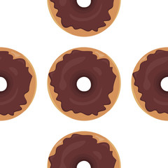 Donut Seamless Background Texture Pattern