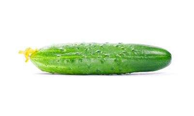 fresh cucumbers isolated on white