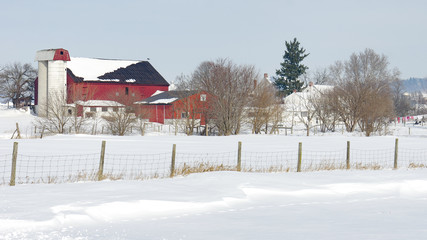 Snow covered Farmland