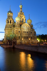 Fototapeta na wymiar Church of the Savior on Blood, Saint-Petersburg, Russia