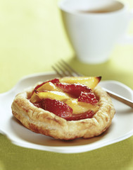 Pastry served on plate