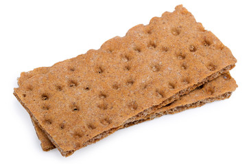 Crispbreads, isolated on white background