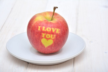 Apple for Valentine's Day