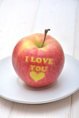 Apple for Valentine's Day