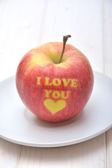 Apple for Valentine's Day