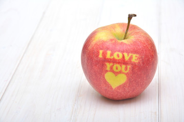 Apple for Valentine's Day