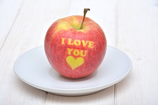 Apple for Valentine's Day