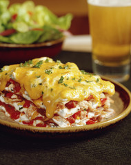 Food served with beer