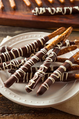 Dark Chocolate Covered Pretzels