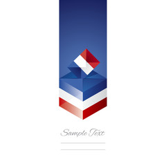Elections in France white background vector