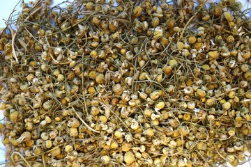 Dried chamomile background