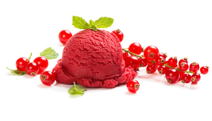 Red sorbet of berry