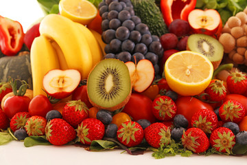 新鮮な野菜と果物