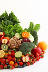 新鮮な野菜と果物