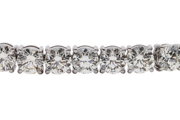 Gorgeous White Diamond Tennis Bracelet