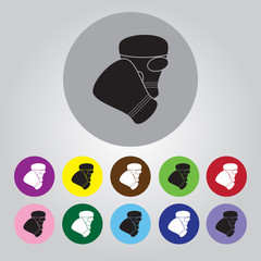 Boxing gloves sport icon