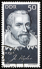 Postage stamp Germany 1971 Johannes Kepler, German Mathematician