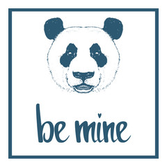 Be mine. Valentines day template.