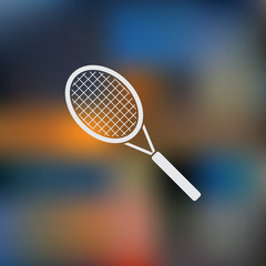 Tennis racket sport icon